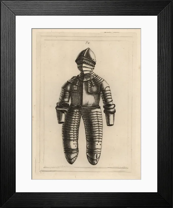 Framed Print : Suit of horsemans armour, circa 1600 Framed Print : Suit of horsemans armour, circa 1600