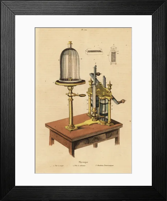 Framed Print : Pneumatic machine and batteries Framed Print : Pneumatic machine and batteries
