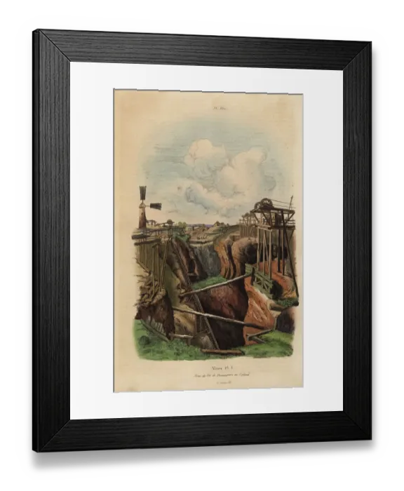 Framed Print : View of the iron mine at Dannemora, Upland, Sweden Framed Print : View of the iron mine at Dannemora, Upland, Sweden