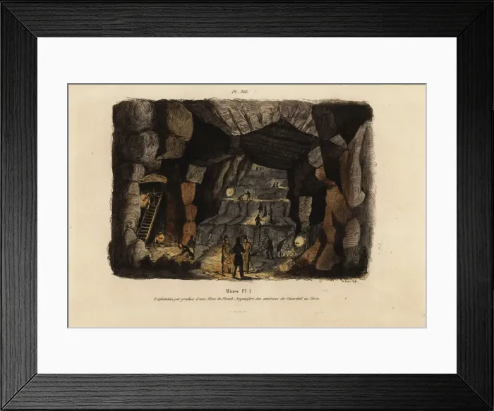Framed Print : Mining for lead and silver in the Hartz mountains