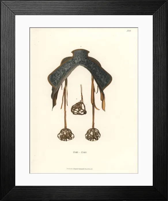Framed Print : German saddle from the mid 16th century Framed Print : German saddle from the mid 16th century