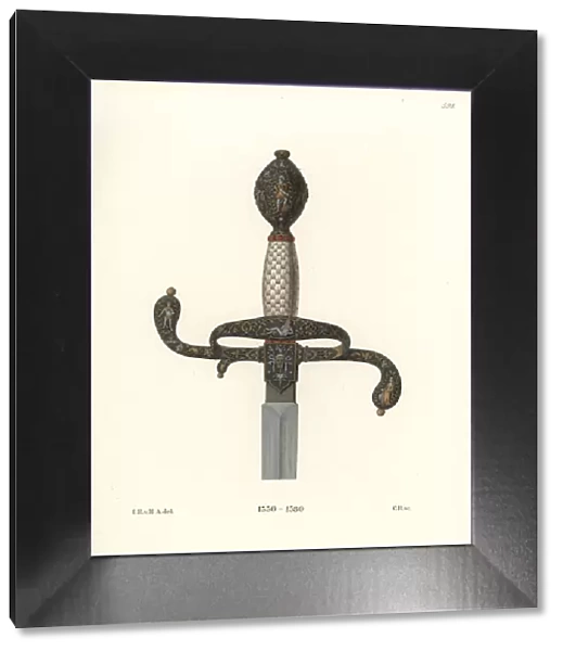 Superb sword hilt from the mid-16th century