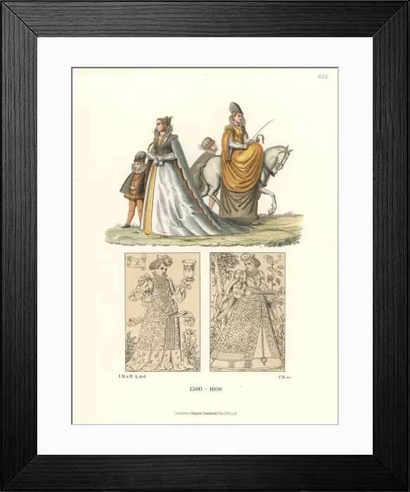 Framed Print : Noble women of Senez, Provence, and German Framed Print : Noble women of Senez, Provence, and German