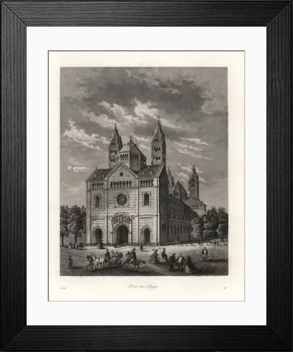 Framed Print : Speyer Cathedral, mid 19th century Framed Print : Speyer Cathedral, mid 19th century