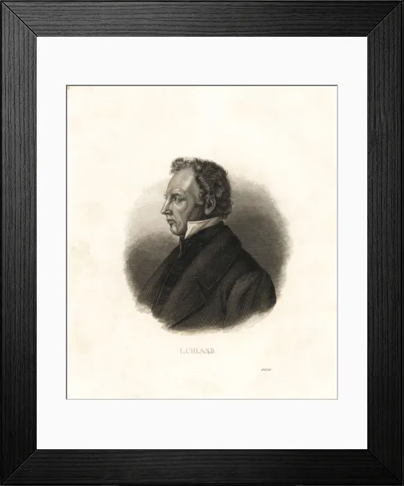 Framed Print : Johann Ludwig Uhland (1787-1862), German poet Framed Print : Johann Ludwig Uhland (1787-1862), German poet