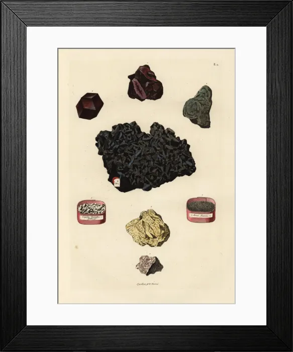 Framed Print : Varieties of tin ores Framed Print : Varieties of tin ores