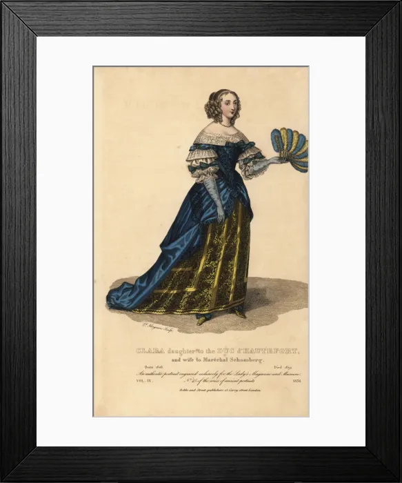 Framed Print : Clara de Hautefort, daughter of Duc d Hauterfort, 1616-1691 Framed Print : Clara de Hautefort, daughter of Duc d Hauterfort, 1616-1691