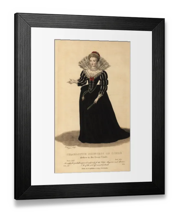 Framed Print : Charlotte Marguerite de Montmorency, Princess Framed Print : Charlotte Marguerite de Montmorency, Princess