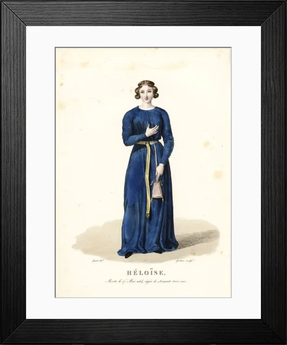 Framed Print : Heloise d Argenteuil, died 1164 Framed Print : Heloise d Argenteuil, died 1164