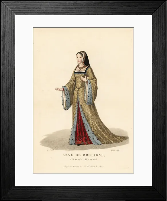 Framed Print : Anne of Britanny, wife to King Charles VIII Framed Print : Anne of Britanny, wife to King Charles VIII