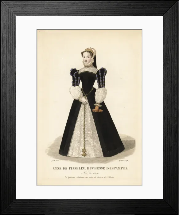 Framed Print : Anne of Pisseleu, Duchess of Etampes, mistress Framed Print : Anne of Pisseleu, Duchess of Etampes, mistress