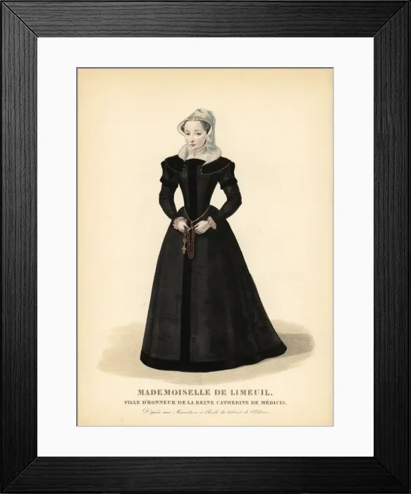 Framed Print : Isabelle de Limeuil, maid of honour to Queen Framed Print : Isabelle de Limeuil, maid of honour to Queen