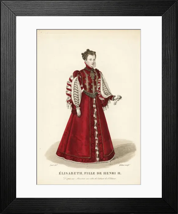 Framed Print : Elisabeth of Valois, daughter of King Henry Framed Print : Elisabeth of Valois, daughter of King Henry