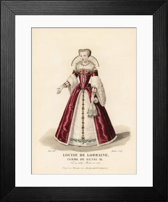 Framed Print : Louise of Lorraine, wife of King Henry III Framed Print : Louise of Lorraine, wife of King Henry III