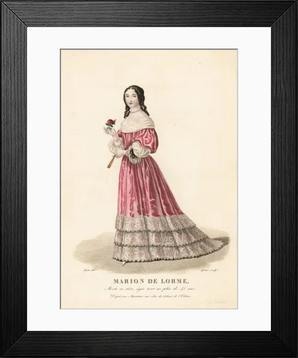 Framed Print : Marion de Lorme, lover of the poet Desbarreaux, 1613-1650 Framed Print : Marion de Lorme, lover of the poet Desbarreaux, 1613-1650