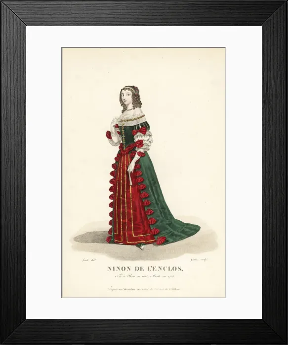 Framed Print : Ninon de l Enclos, French author, courtesan Framed Print : Ninon de l Enclos, French author, courtesan