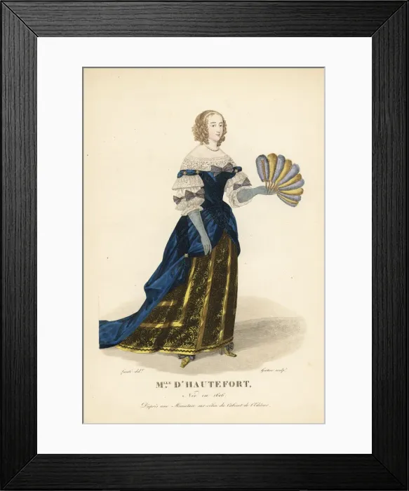 Framed Print : Marie d Hautefort, wife of Charles de Schomberg, 1616-1691 Framed Print : Marie d Hautefort, wife of Charles de Schomberg, 1616-1691