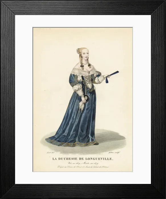 Framed Print : Anne Genevieve de Bourbon, Duchess of Longueville, 1619-1679 Framed Print : Anne Genevieve de Bourbon, Duchess of Longueville, 1619-1679