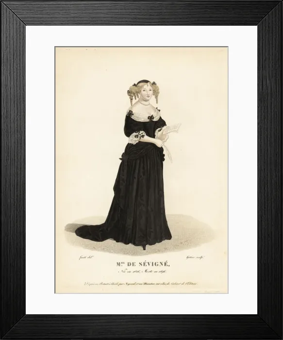 Framed Print : Marie de Rabutin-Chantal, Madame de Sevigne