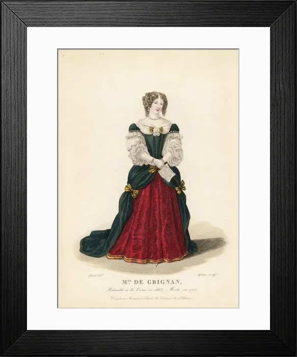 Framed Print : Francoise-Marguerite de Sevigne, Comtesse Framed Print : Francoise-Marguerite de Sevigne, Comtesse