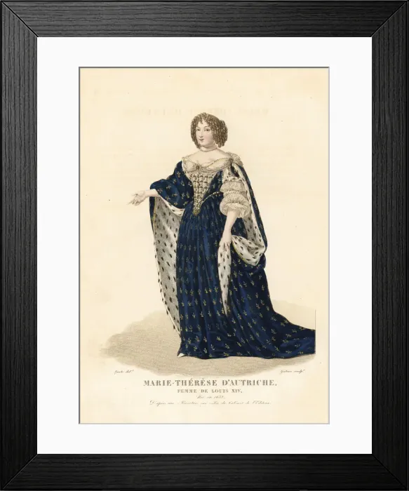 Framed Print : Maria Theresa of Spain, wife of King Louis Framed Print : Maria Theresa of Spain, wife of King Louis