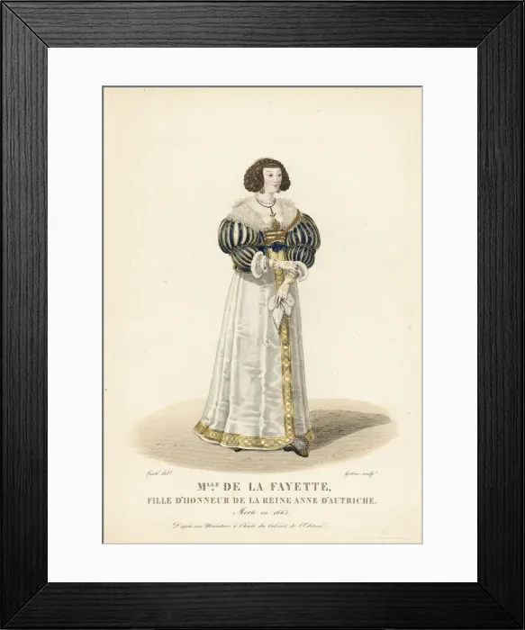 Framed Print : Louise de la Fayette, maid of honour to Anne Framed Print : Louise de la Fayette, maid of honour to Anne