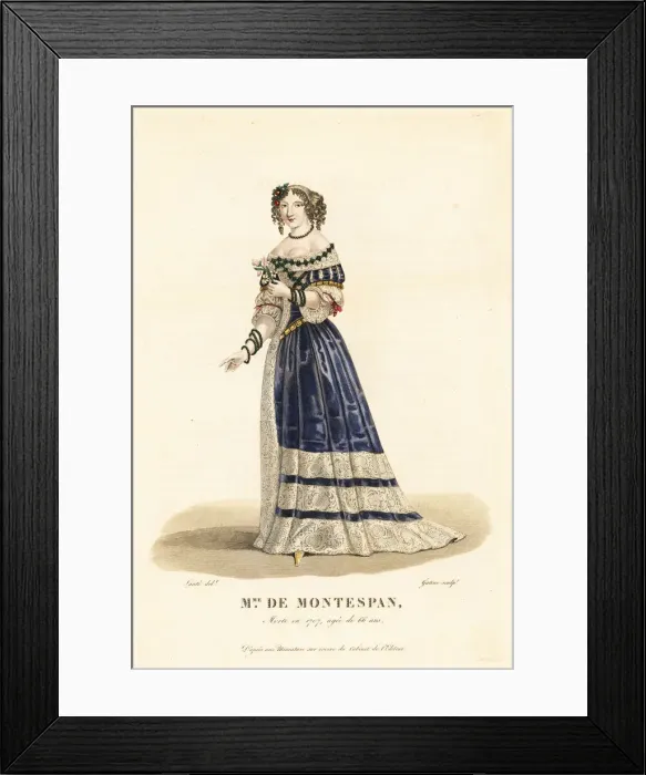 Framed Print : Madame de Montespan, mistress to King Louis Framed Print : Madame de Montespan, mistress to King Louis