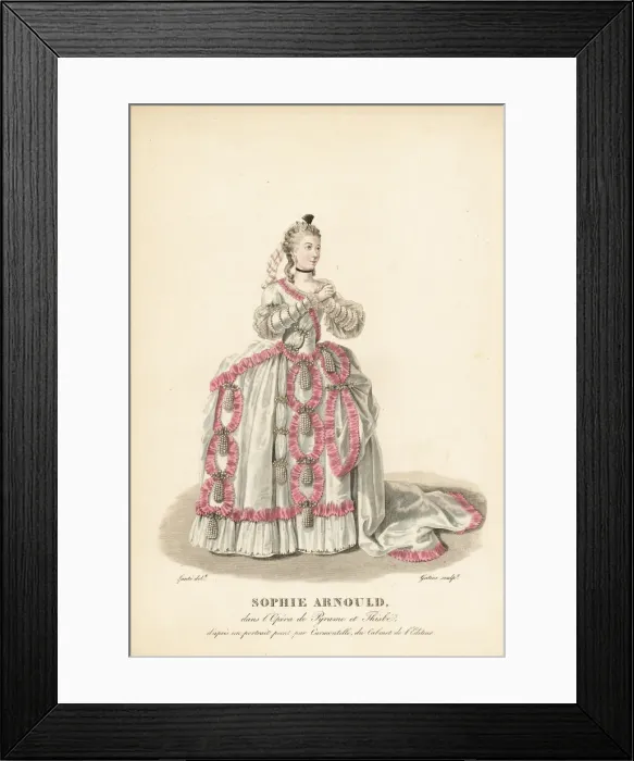 Framed Print : Sophie Arnould, French soprano in the opera Framed Print : Sophie Arnould, French soprano in the opera