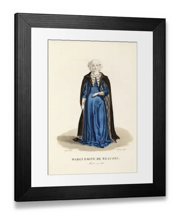 Framed Print : Marguerite de Beaujeu, daughter of Edward Framed Print : Marguerite de Beaujeu, daughter of Edward