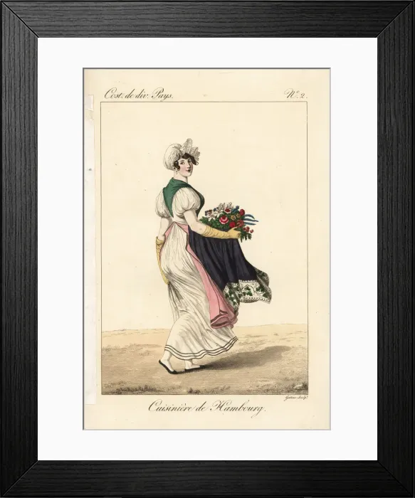 Framed Print : Cook from Hamburg, Germany, 19th century Framed Print : Cook from Hamburg, Germany, 19th century