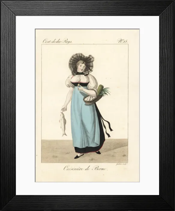 Framed Print : Cook of Bern, Switzerland, 19th century Framed Print : Cook of Bern, Switzerland, 19th century
