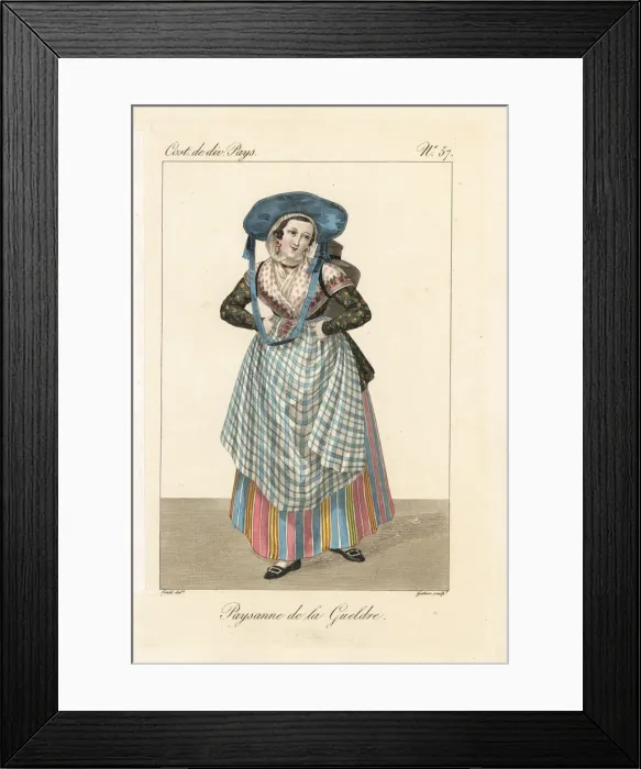 Framed Print : Milkmaid of Gelderland, Netherlands, 19th century Framed Print : Milkmaid of Gelderland, Netherlands, 19th century