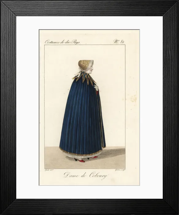 Framed Print : Woman of Coburg, Franconia, Germany, 19th century Framed Print : Woman of Coburg, Franconia, Germany, 19th century