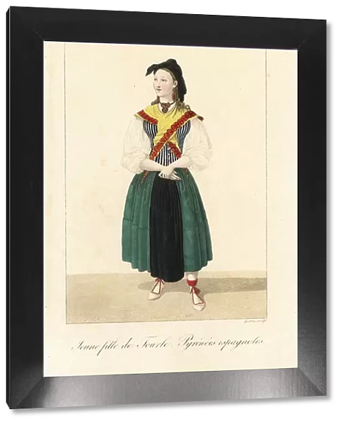 Young girl of Torla, Spanish Pyrenees, 19th century