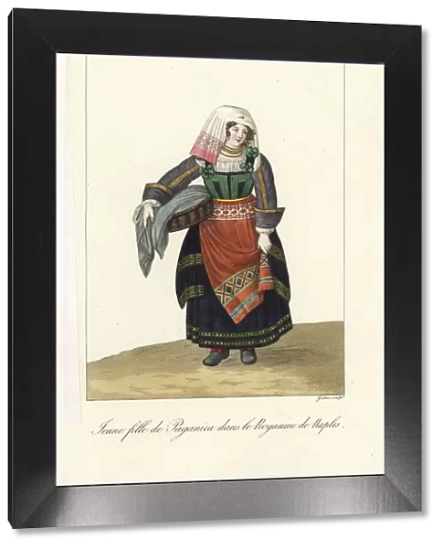 Girl of Paganica, Kingdom of Naples, 19th century