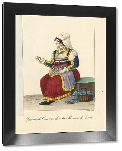 Woman of Cassano all Ionio, Cosenza, Italy, 19th century