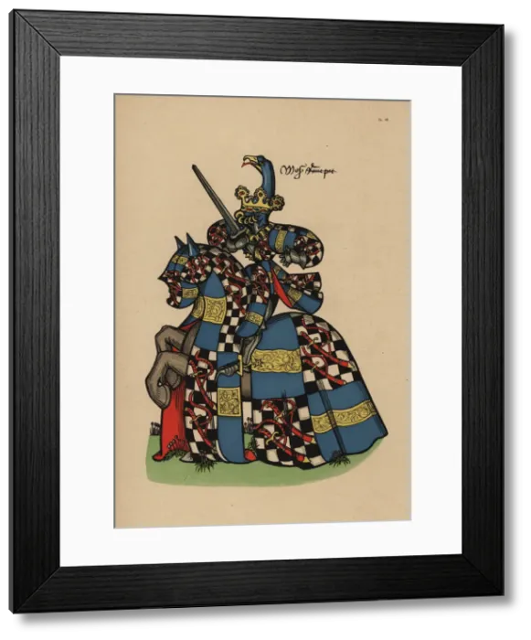 Framed Print : Rene Pot, Regnier Pot, Seigneur de la Prugne, d1432 Framed Print : Rene Pot, Regnier Pot, Seigneur de la Prugne, d1432