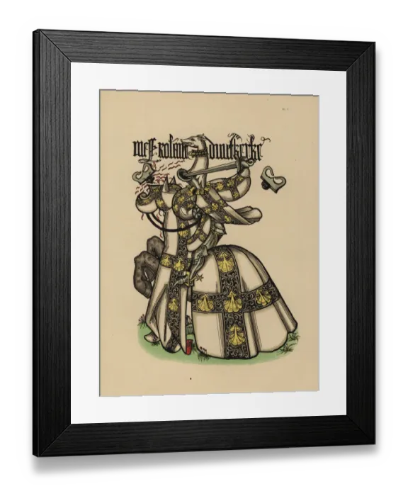 Framed Print : Roland d Uytkerque, Roland d Uutkercke, Seigneur Framed Print : Roland d Uytkerque, Roland d Uutkercke, Seigneur