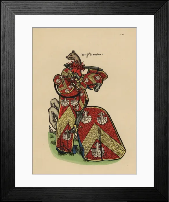 Framed Print : Jean de Comines, Jehan, Seigneur de Comines, d. 1442 Framed Print : Jean de Comines, Jehan, Seigneur de Comines, d. 1442