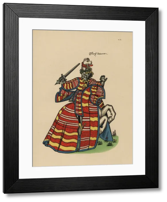 Framed Print : Antoine de Toulonjon, d. 1432 Framed Print : Antoine de Toulonjon, d. 1432