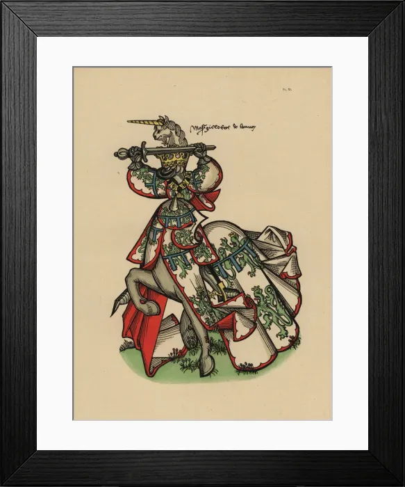 Framed Print : Gilbert de Lannoy, Seigneur de Villerval, 1386-1462 Framed Print : Gilbert de Lannoy, Seigneur de Villerval, 1386-1462