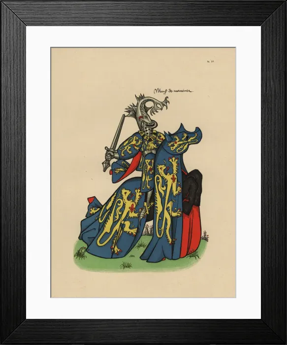 Framed Print : Robert; Seigneur de Masmines, d. 1431 Framed Print : Robert; Seigneur de Masmines, d. 1431
