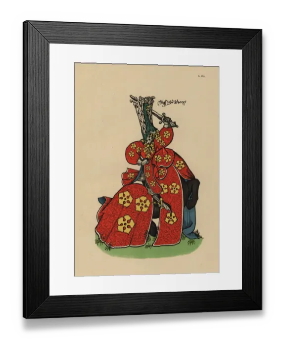Framed Print : Jean IV de Vergy, seigneur de Fouvent-Saint-Andoche, d. 1461 Framed Print : Jean IV de Vergy, seigneur de Fouvent-Saint-Andoche, d. 1461