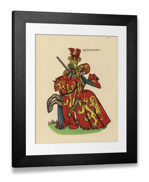 Framed Print : Guy de Pontailler, seigneur de Talleme, d. 1436 Framed Print : Guy de Pontailler, seigneur de Talleme, d. 1436