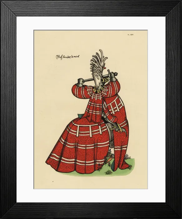 Framed Print : Baudot de Noyelles-Wion, seigneur du Catheux, d. 1461 Framed Print : Baudot de Noyelles-Wion, seigneur du Catheux, d. 1461
