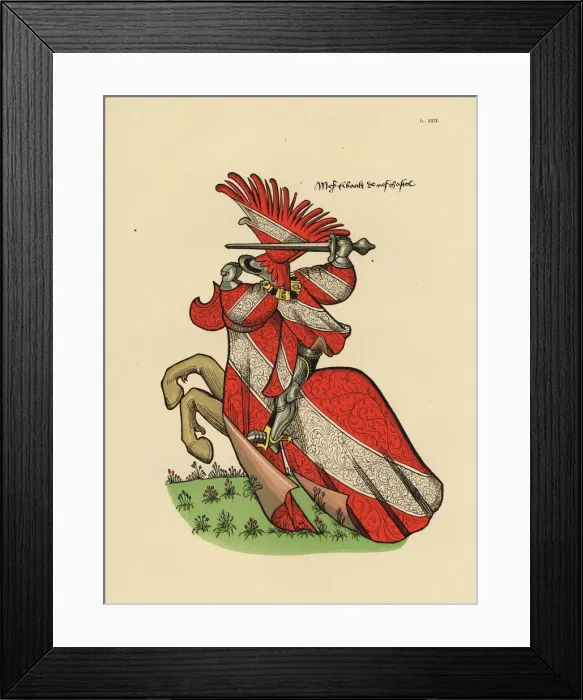 Framed Print : Thibault VIII de Neufchatel, grand maitre de France, d. 1459 Framed Print : Thibault VIII de Neufchatel, grand maitre de France, d. 1459