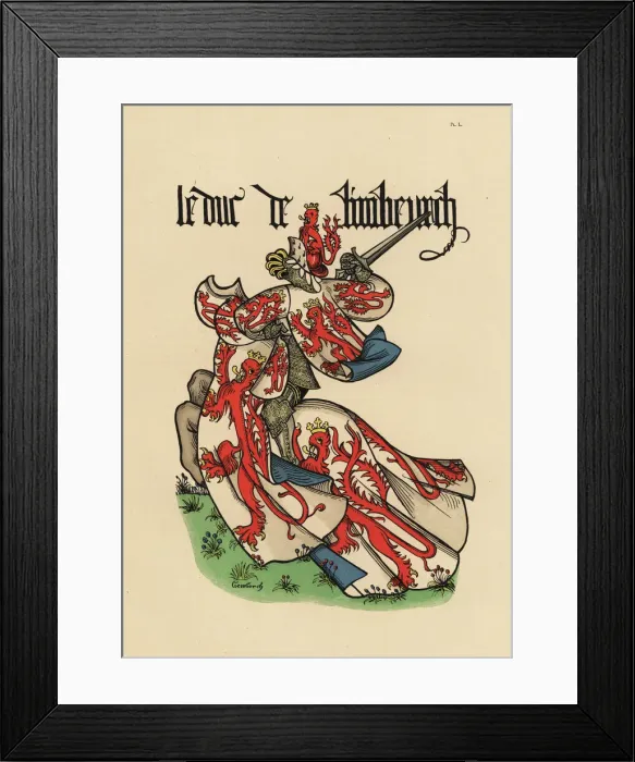 Framed Print : Duke of Limburg, Duc de Limbourg Framed Print : Duke of Limburg, Duc de Limbourg