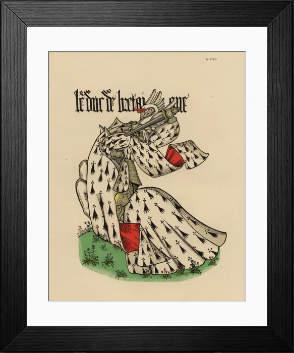 Framed Print : Duke of Brittany, Duc de Bretagne Framed Print : Duke of Brittany, Duc de Bretagne