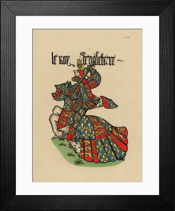 Framed Print : King of England, le roi d angleterre Framed Print : King of England, le roi d angleterre