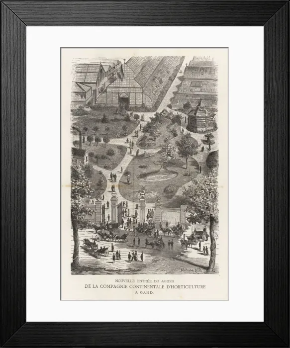Framed Print : New gate to the gardens of the Continental Framed Print : New gate to the gardens of the Continental
